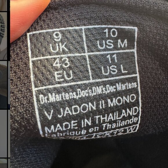 Dr Martens Vegan Platform Jadon ll Boot in Size 11 - Picture 8 of 8